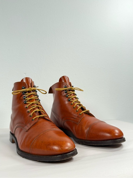Vintage Grenson Men’s Cap Toe Leather Boots Size 9.5 B (UK 8.5E) Made In England main image 5